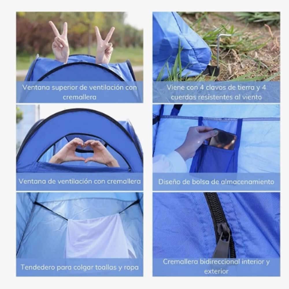 Carpa Caseta Vestidor 2p Uv + Ducha 40 L + Ba&ntilde;o Port&aacute;til image number 4.0