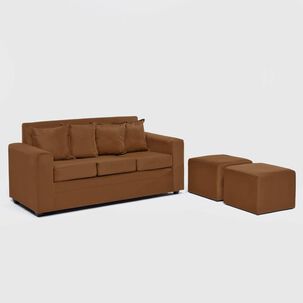 Sofá Almore Paris + 2 Pouf / 5 Cuerpos