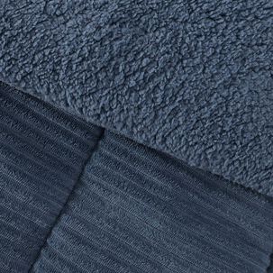 Plumon Corduroy Coral Sherpa 2 Plazas Azul