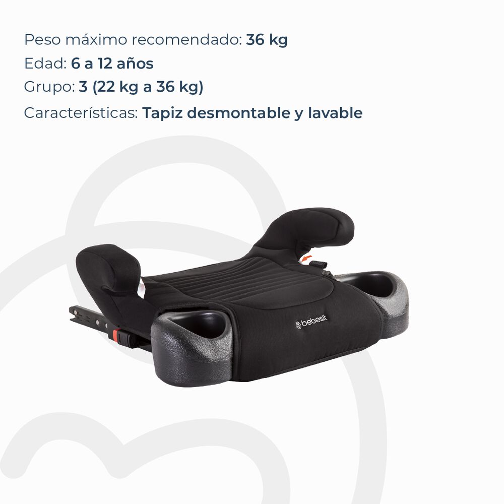 Alzador Isofix Negro Bebesit image number 2.0