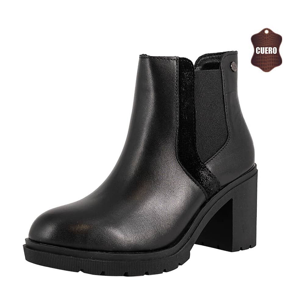 Botin De Cuero Zanra Negro Alquimia image number 0.0