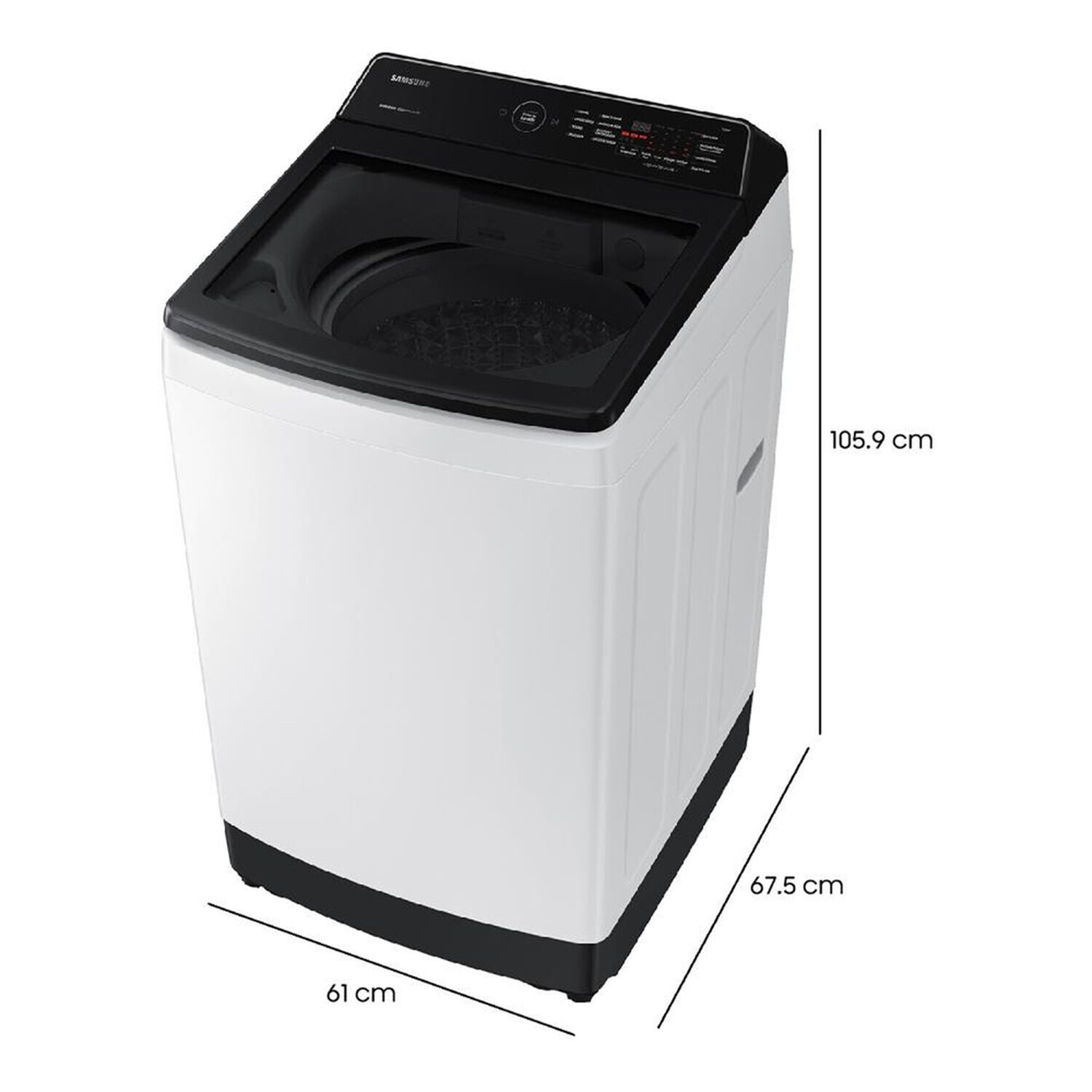 Lavadora Autom&aacute;tica Samsung 13 Kg Wa13cg5441bwzs image number 2.0