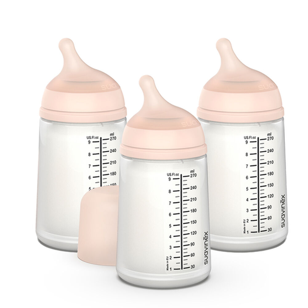 Pack 3 Mamaderas Anticólicos Zero Zero 270ml - Flujo Medio image number 0.0