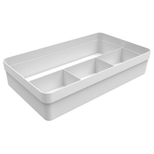Organizador De Cajón Logic 4 Secciones Blanco