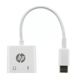 Adaptador Usb C A Usb C Y Jack 3.5 Blanco Dhc-tc132