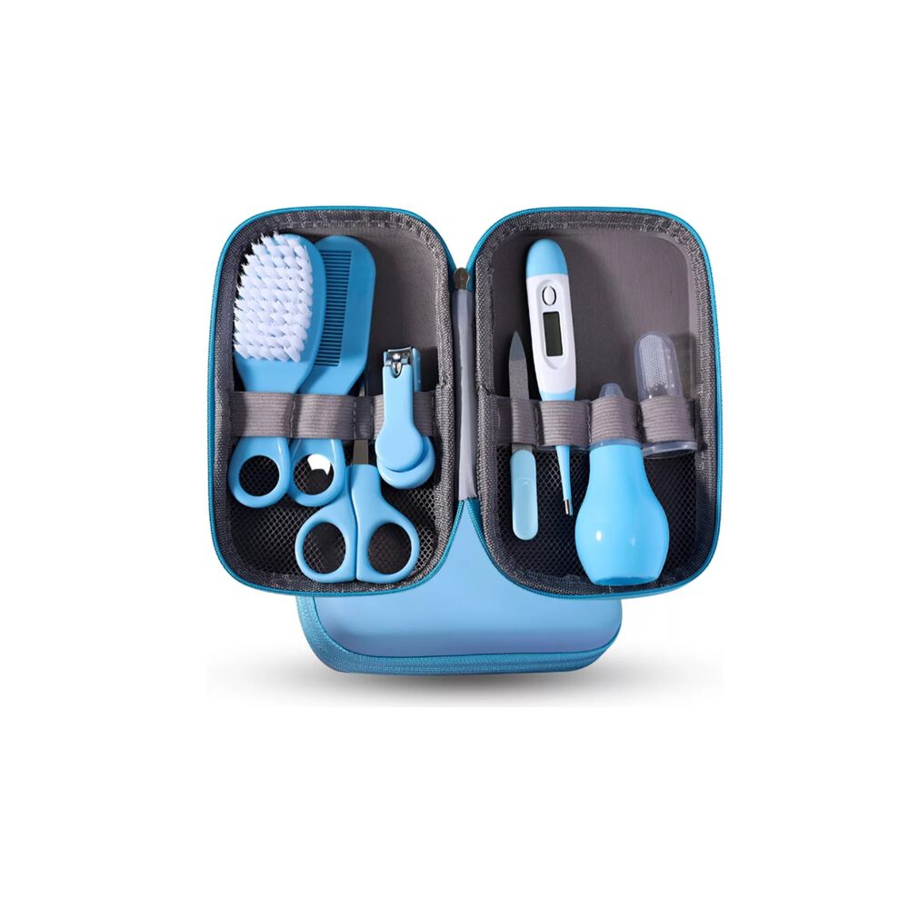 Kit De Cuidado E Higiene Para Beb&eacute;s Estuche Rosa Y Azul Term&oacute;metro Corta&uacute;&ntilde;as Nariz Limpia image number 0.0