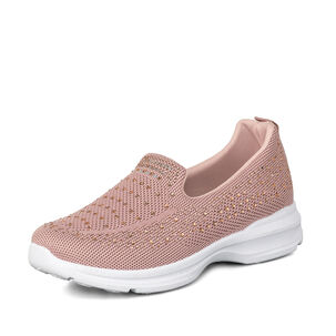 Zapatilla Casual Mujer Slip On Con Pedrería Weide Tfa203