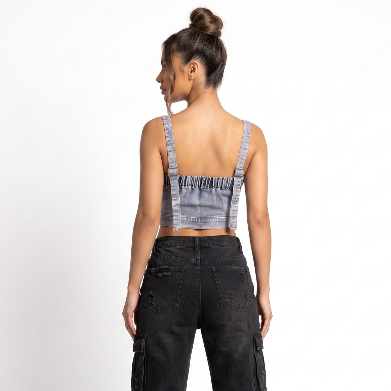 Crop Top Cors&eacute; Denim Mujer Dalilah image number 2.0