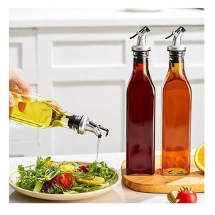 Botella Dispensadora De Aceite Y Vinagre De Vidrio De 500 Ml