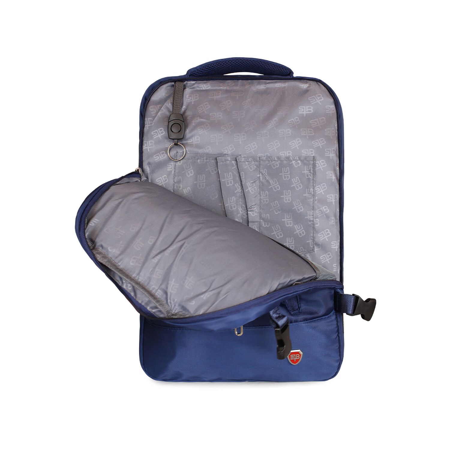 Mochila De Viaje Viral Azul Con Usb Swiss Bag image number 8.0