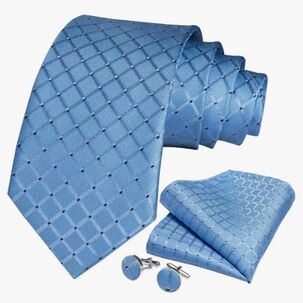 Corbatas Seda Hombres, Pa&ntilde;o Y Colleras Blanco