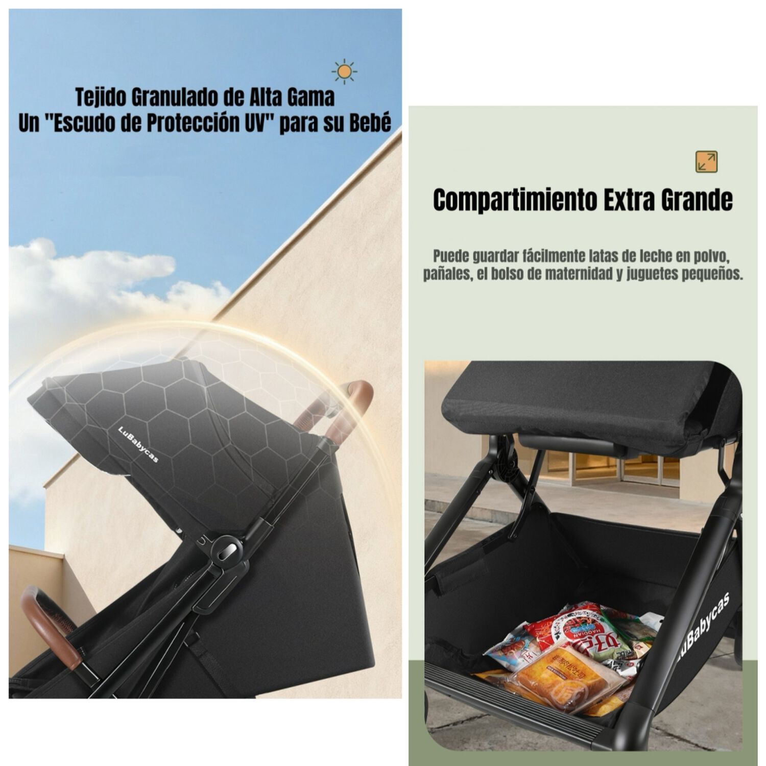 Coche De Paseo Tipo Maleta Aluminio 0-3 A&ntilde;os Jeta Lubabycas image number 3.0