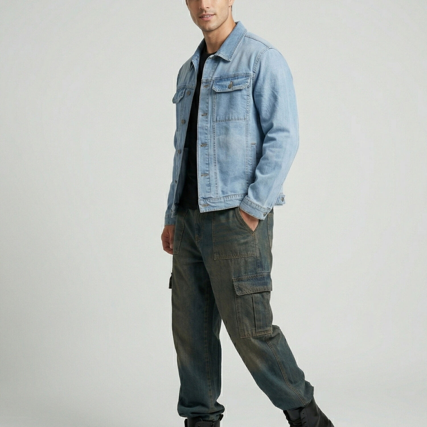Chaqueta Mezclilla French Hombre image number 2.0