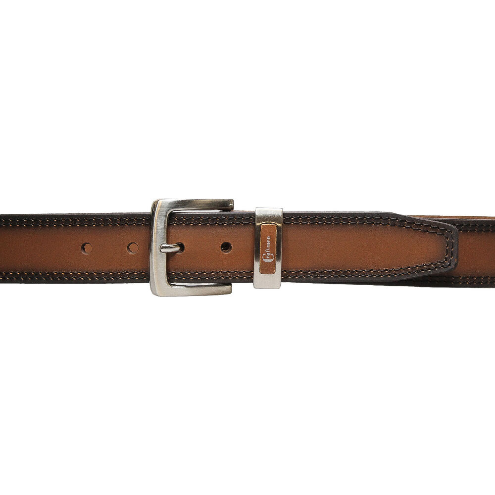 Cintur&oacute;n Cooper Craftmen Miel 100% Cuero Genuino image number 1.0