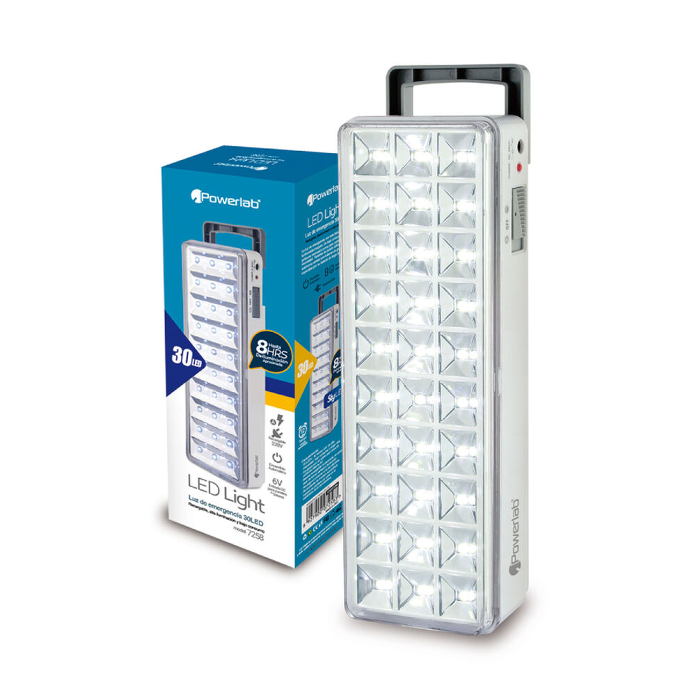 Lámpara De Emergencia Powerlab 7258 Led Con Batería Recargable 5w Blanco image number 2.0