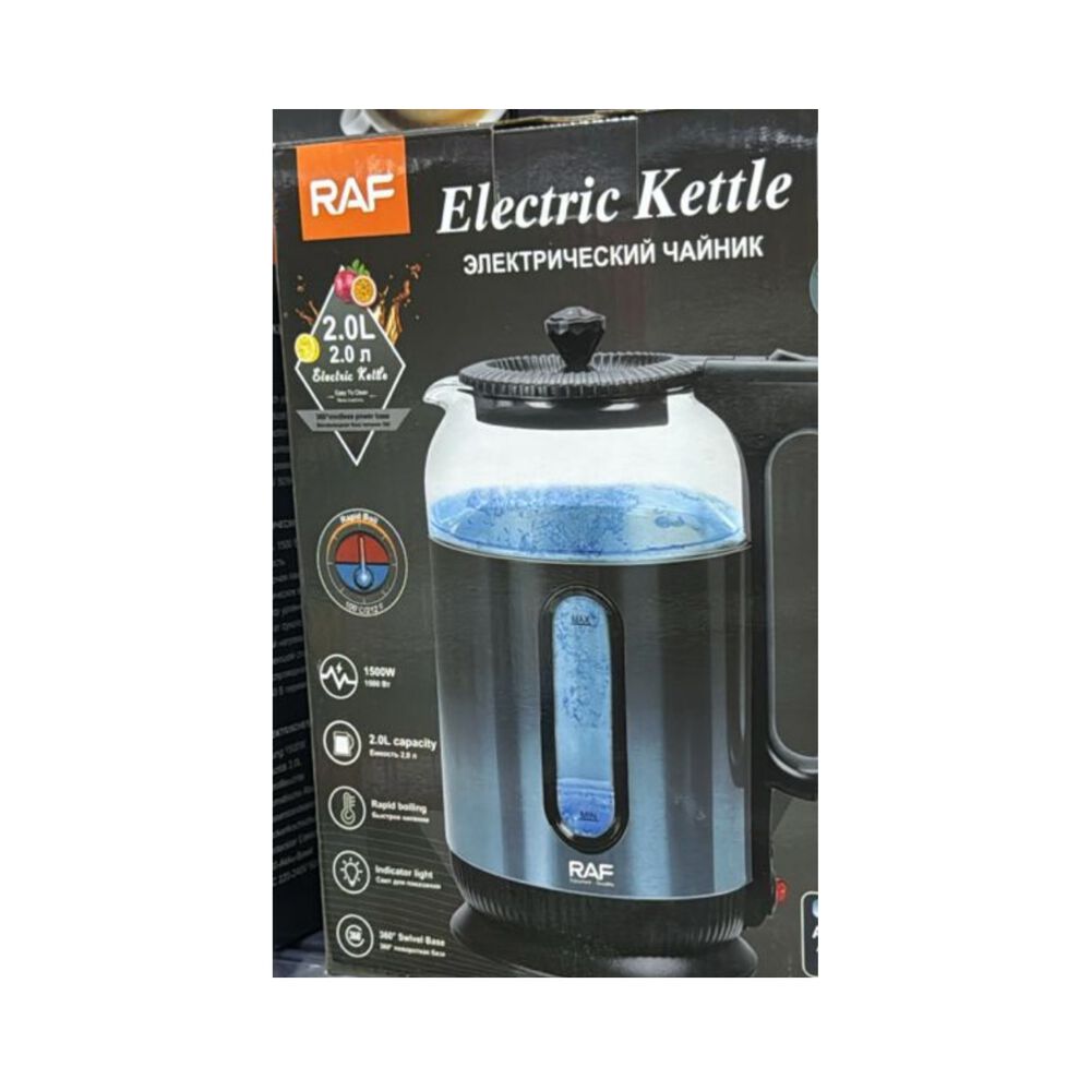 Hervidor Eléctrico Raf 2,0l Color Negro 1500w image number 1.0