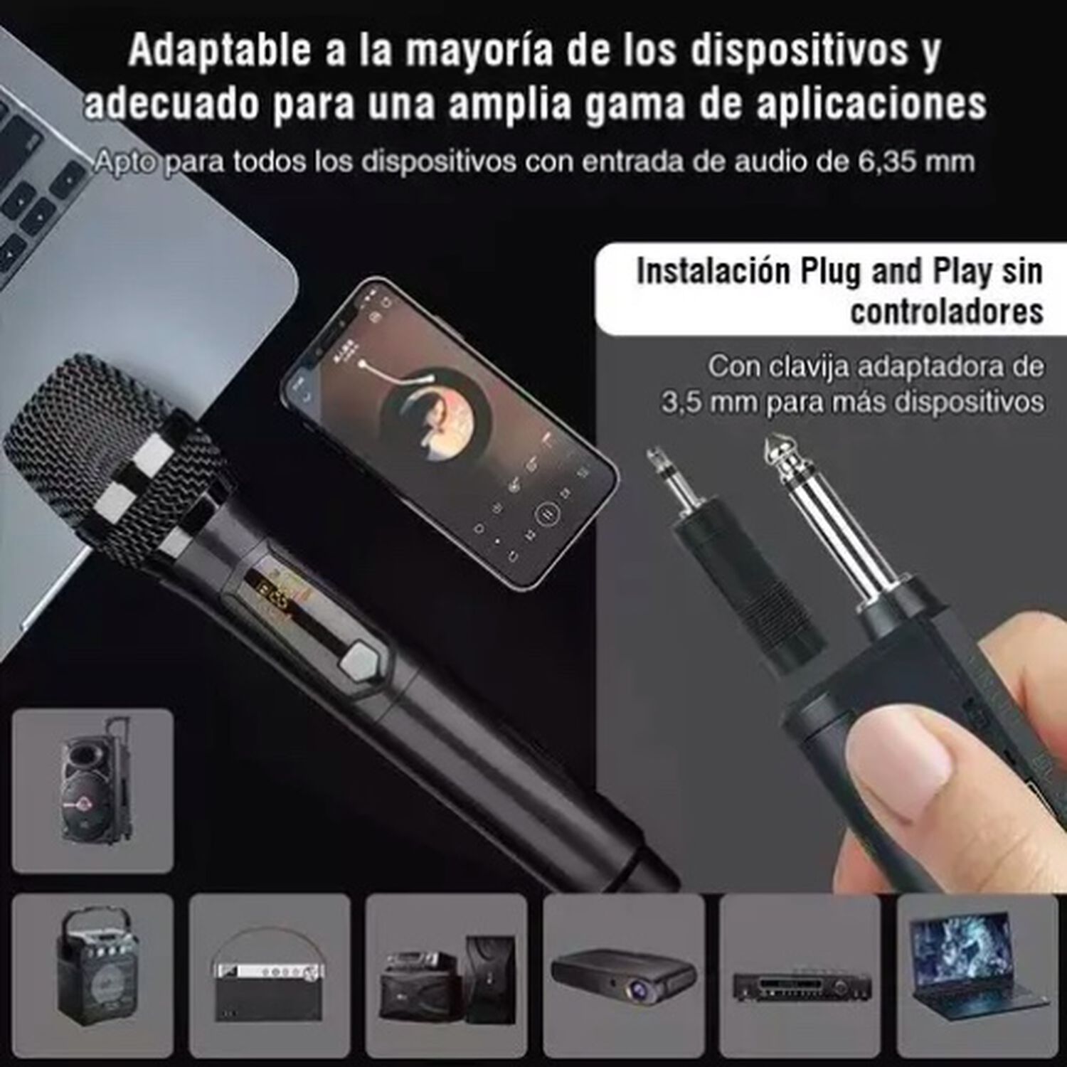 Karaoke Kit Inal&aacute;mbrico Profesional Karaoke Kit image number 1.0