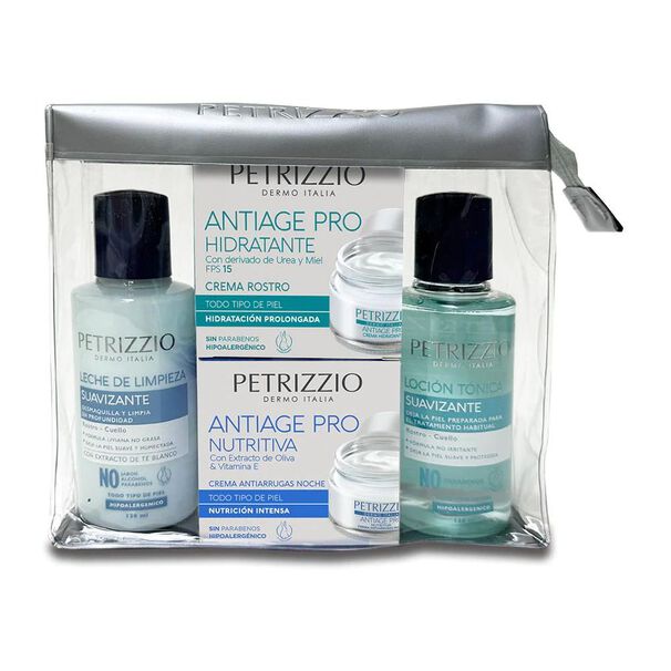 Set Cuatripack Cremas De Limpieza Y Cuidado B&aacute;sico Petrizzio