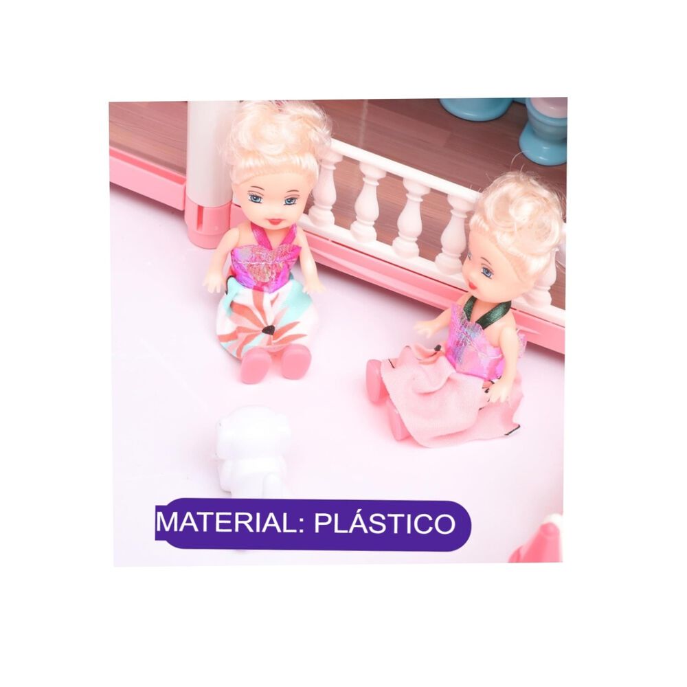 Casa Mu&ntilde;ecas Con Muebles Hermosa Juguete Ni&ntilde;as image number 6.0