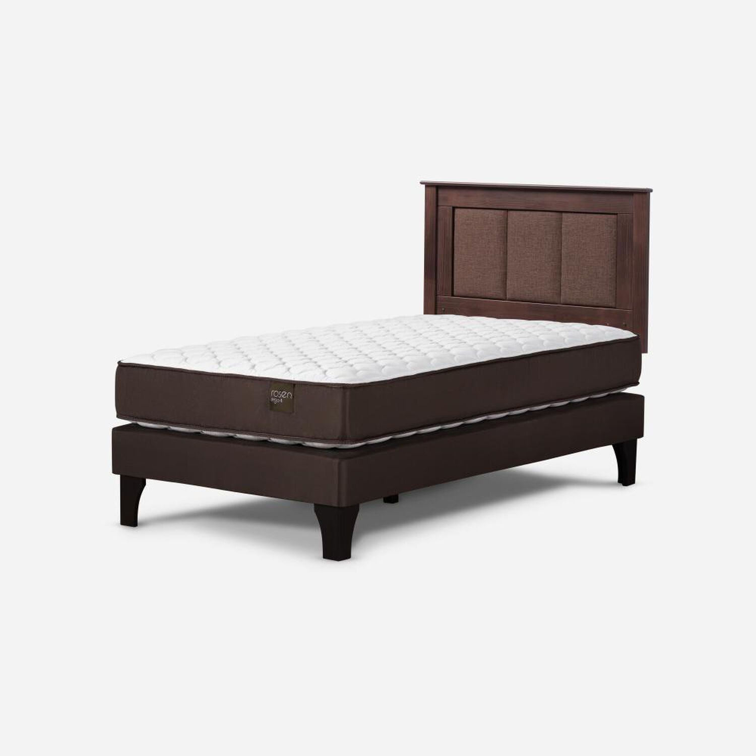 Cama Europea Rosen Ergo T / 1.5 Plazas / Base Normal + Respaldo Rachel image number 1.0