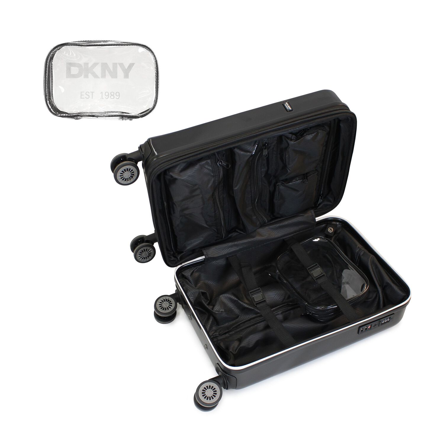 Maleta Donna Karan Cabina Luxe S 10kg Negra Dkny image number 4.0