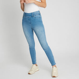 Jeans Calza Con Pretina Alta