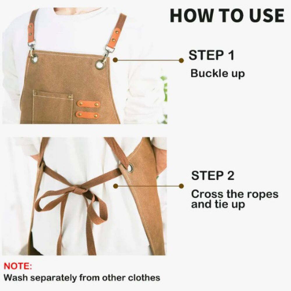 Pechera Delantal Barbacoa Marron image number 4.0