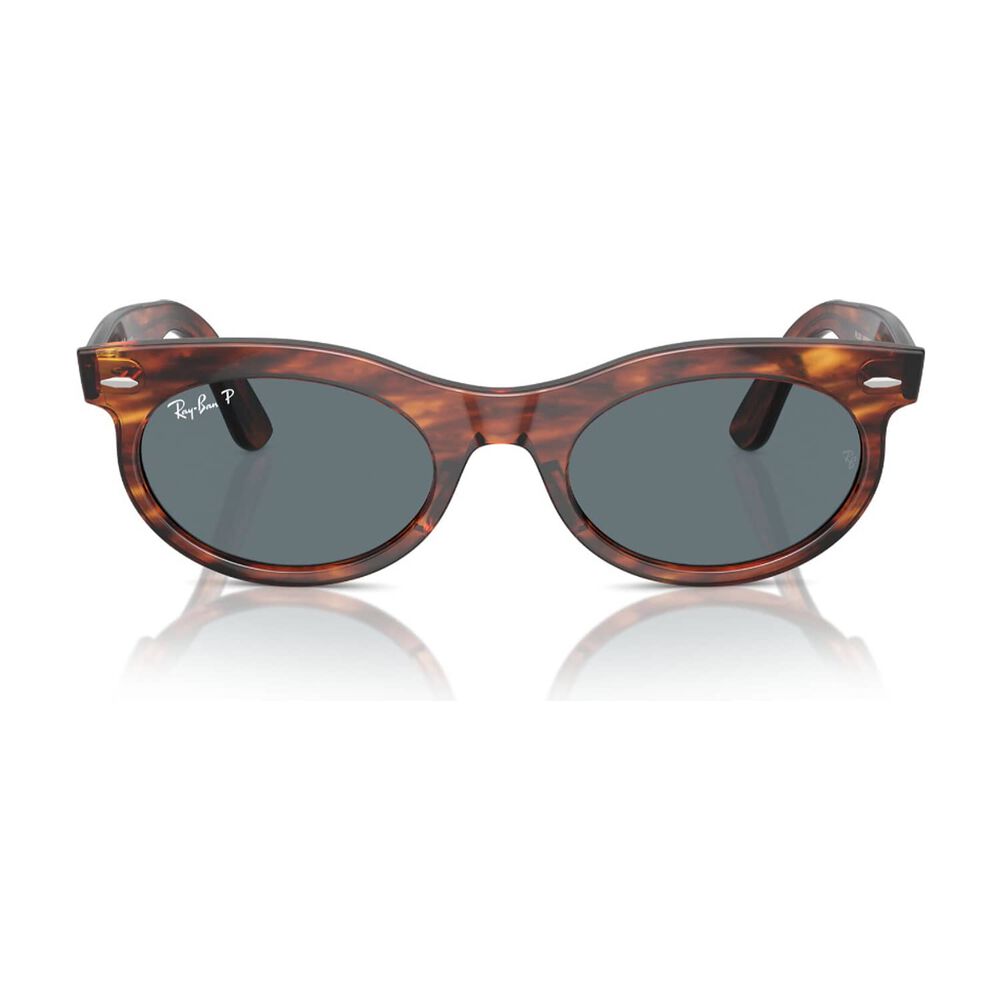 Lentes De Sol Wayfarer Oval Havana Rayado Polarizados Ray-ban image number 0.0