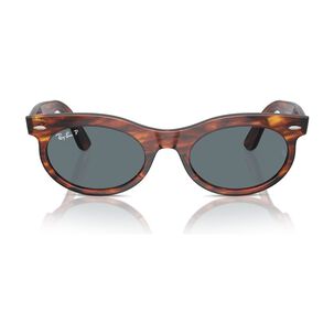 Lentes De Sol Wayfarer Oval Havana Rayado Polarizados Ray-ban