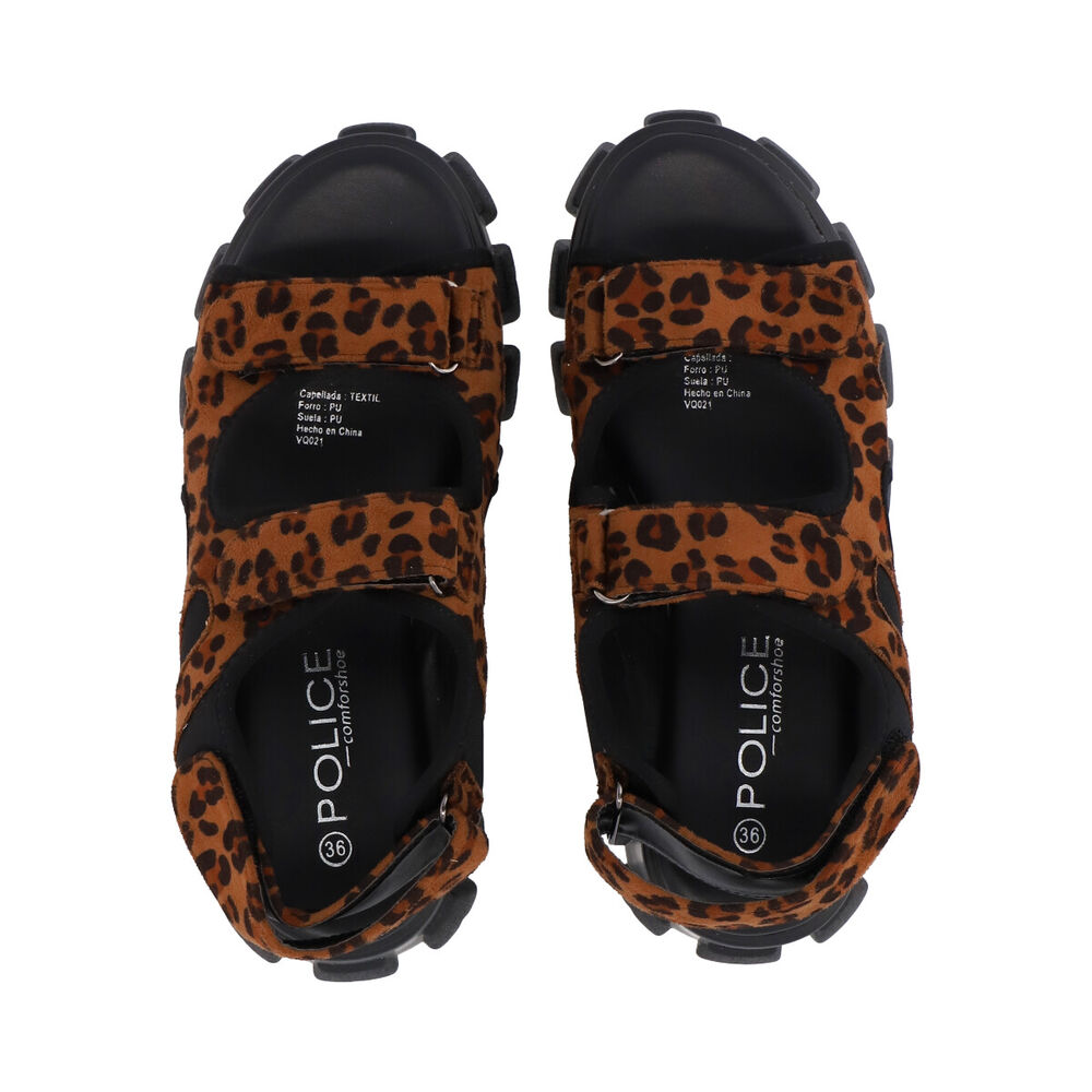 Sandalia Mujer Animal Print Mixen Police image number 2.0