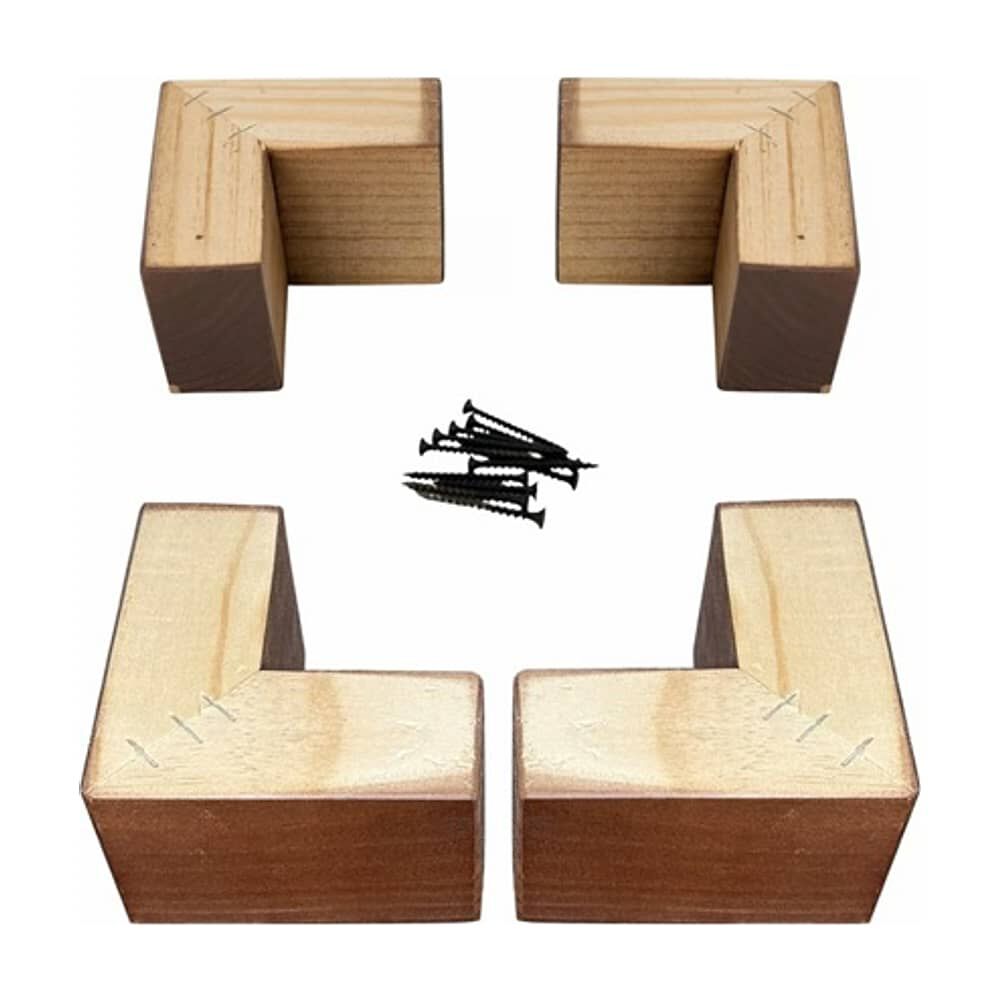 Kit 4 Patas Tipo L - Altura 4.5 Cm (chocolate) image number 0.0