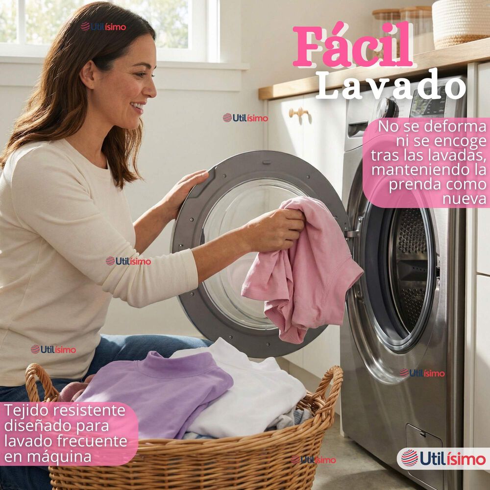 Polera Camiseta Bamb&uacute; Cuello Beatle Primera Capa Manga Larga Colores Surtido Ni&ntilde;a image number 9.0