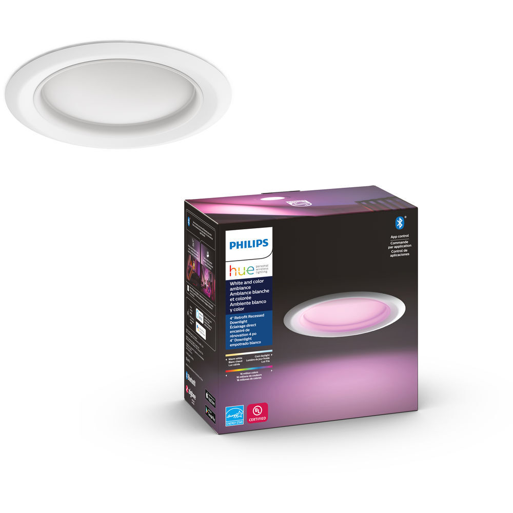 Philips Hue 4" Retrofit Recessed Downlight - White Ambiance image number 2.0