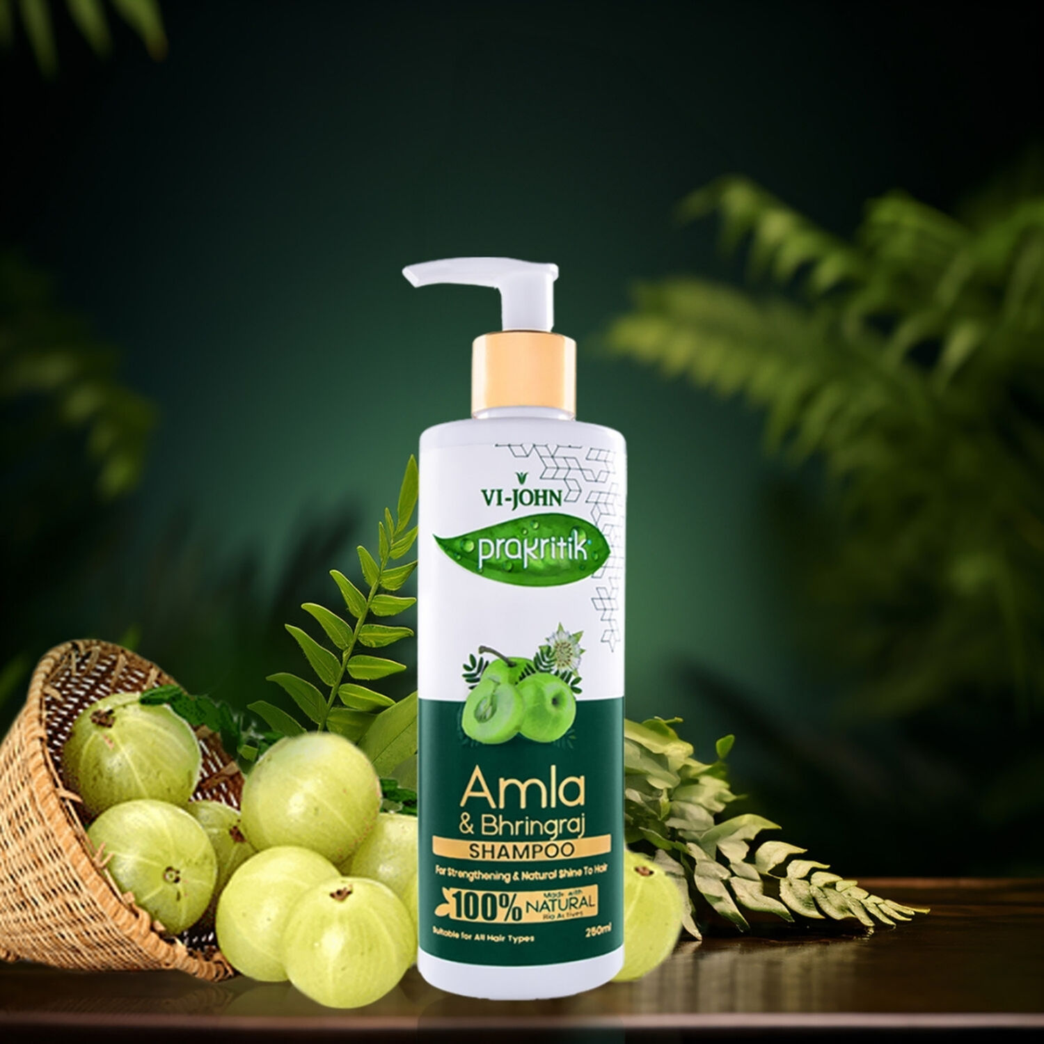 Prakritik Shampoo Amla Y Polvo Ayurv&eacute;dica 250 Ml image number 2.0