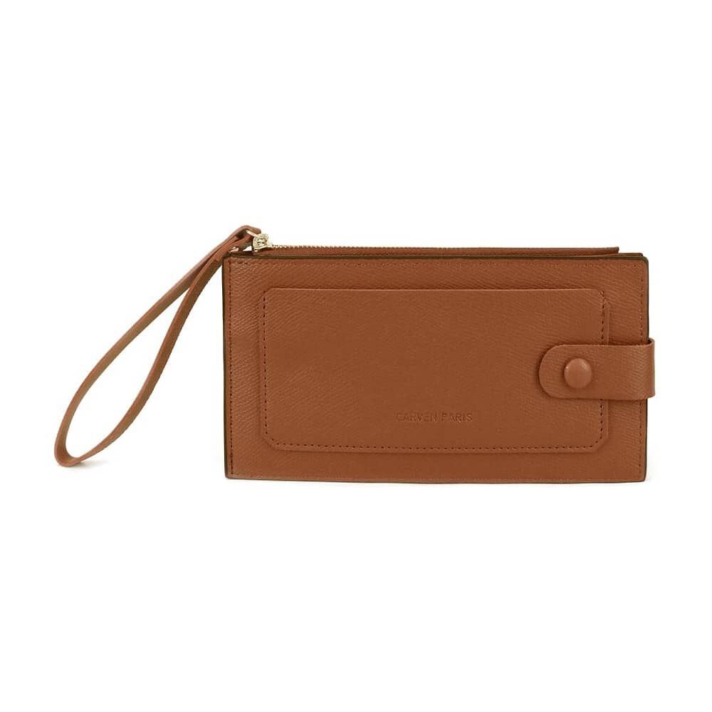 Billetera De Mujer Tarja Brown Carven image number 0.0