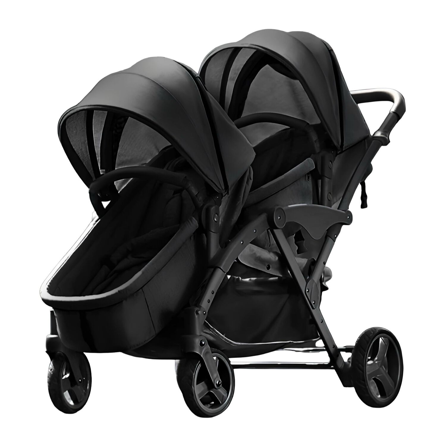 Coche Doble Duo Reclinable 9 Modos En 1 Lubabycas Negro image number 0.0