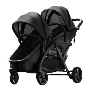 Coche Doble Duo Reclinable 9 Modos En 1 Lubabycas Negro