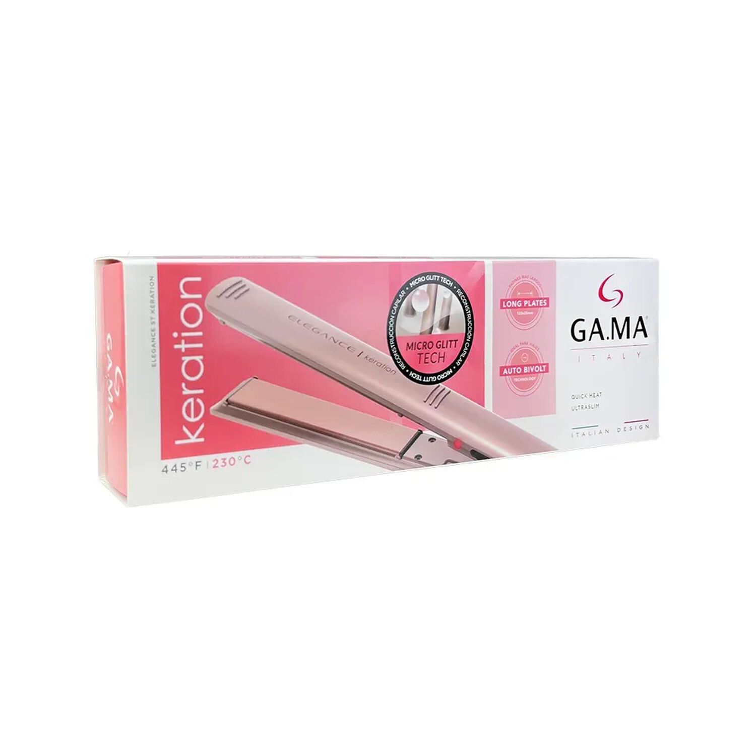 Plancha Cer&aacute;mica Keration Elegance Rosa Gama Bivolt 230c image number 4.0
