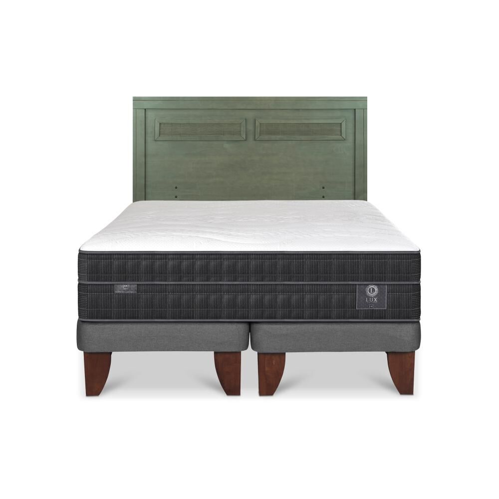 Cama Europea Cic Lux / 2 Plazas / Base Dividida + Respaldo image number 0.0