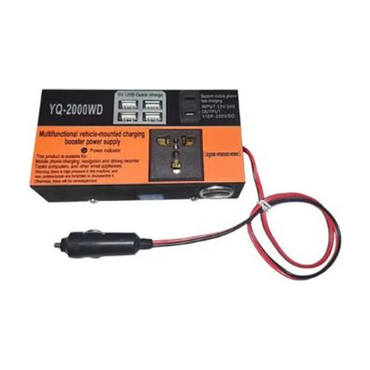Inversor De Voltaje Auto Convertidor Corriente 200w 12v-220v image number 1.0