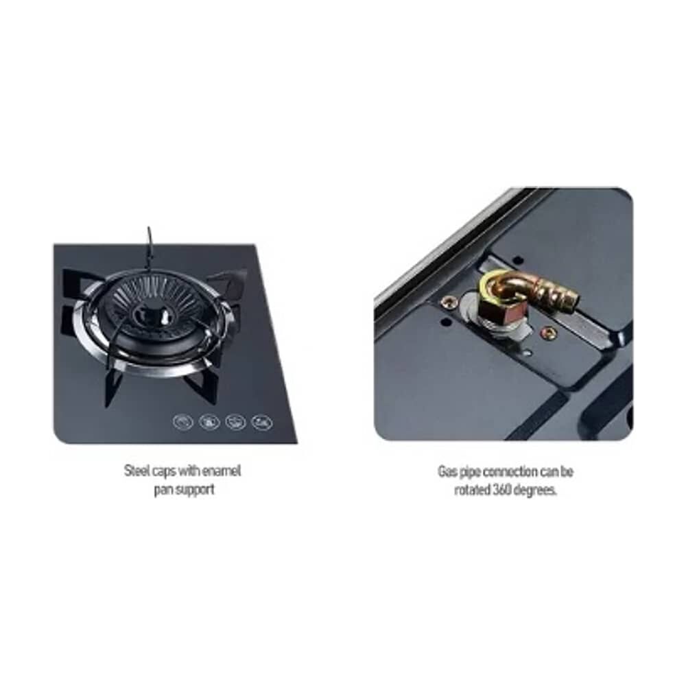 Encimera A Gas Basse Boko Negra image number 2.0