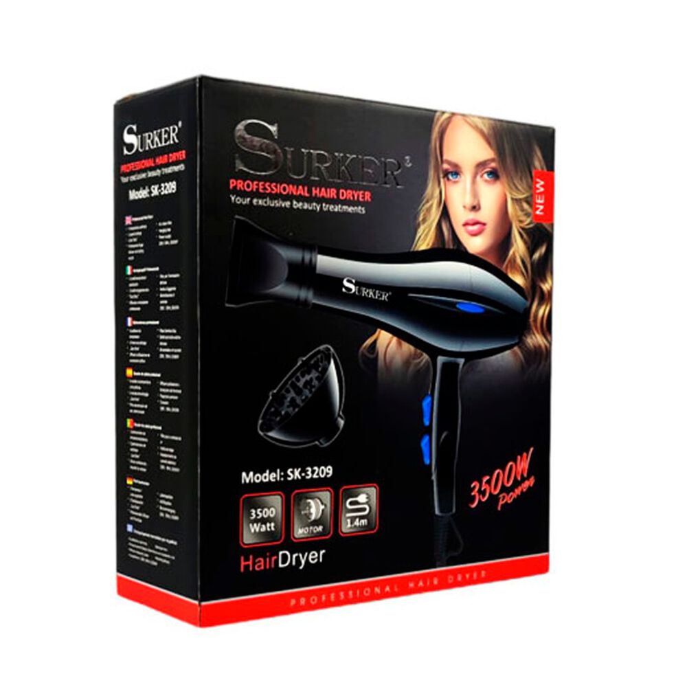 Secadora Profesional De Cabello 3500w Para Cabello Liso Y Rizado image number 1.0