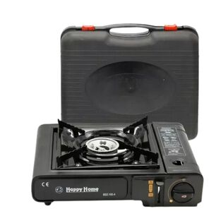 Cocinilla Port&aacute;til De Camping Con Malet&iacute;n De Trasporte Negro