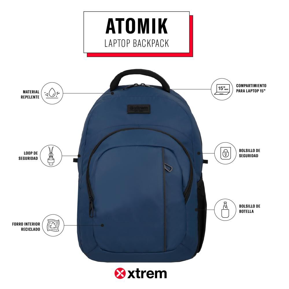 Mochila Notebook Xtrem Atomik 5xt 15" image number 7.0