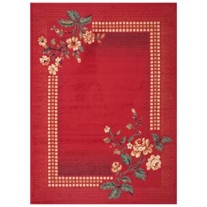 Bajada De Cama Hortensia Rojo 50x90
