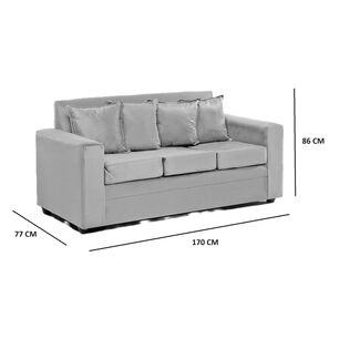Sof&aacute; Almore Paris + 2 Pouf / 5 Cuerpos