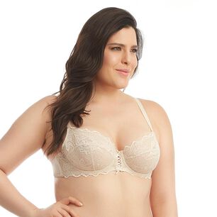 Sost&eacute;n Flores Encaje Soporte Natural Copa Completa