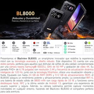 Blackview Bl8000 - Resistente 5g, Ip68, Ip69k Y Mil-std-810h