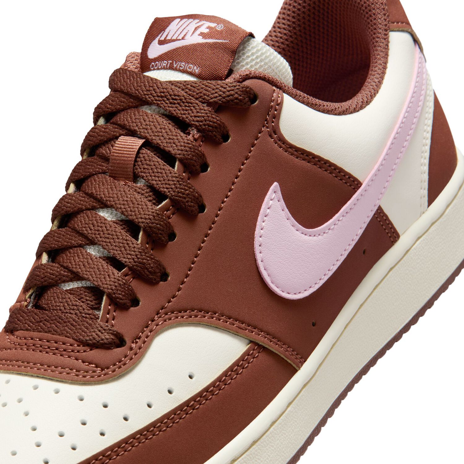 Zapatilla Urbana Mujer Nike Court Vision Low Caf&eacute; image number 4.0