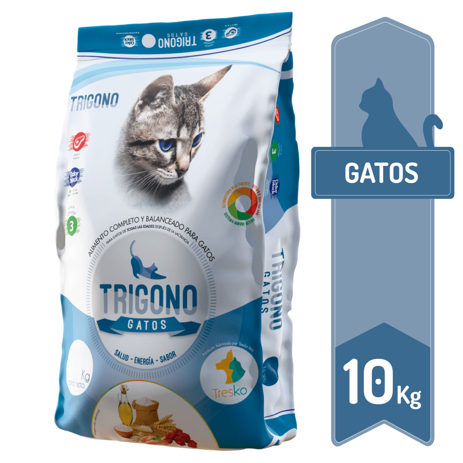 Alimento Para Gato Adulto Trigono 10kg image number 0.0